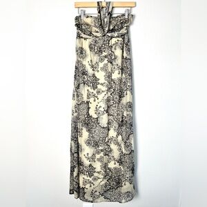 Retro Love Fire Babydoll Halter Tie Back Maxi Dress‎ Whimsigoth Fairy Grunge Med